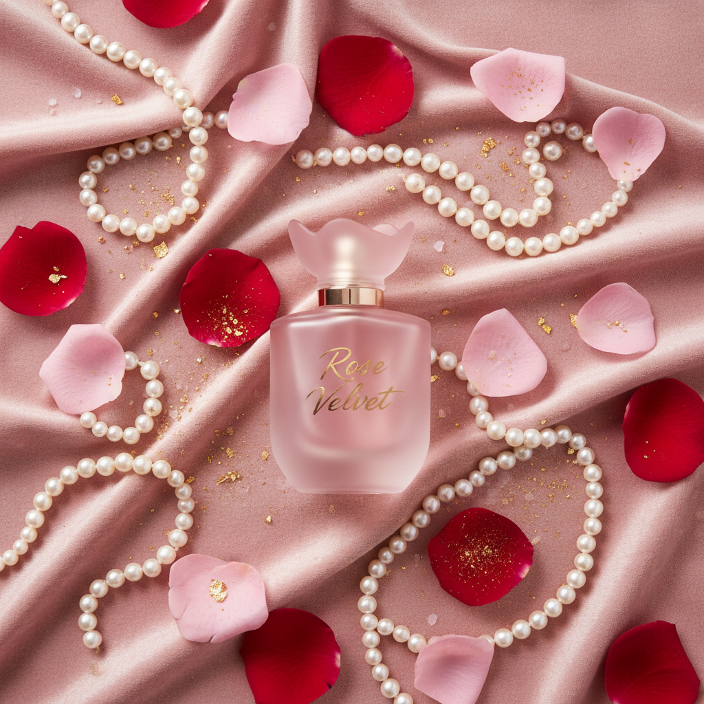 Rose Velvet flat lay