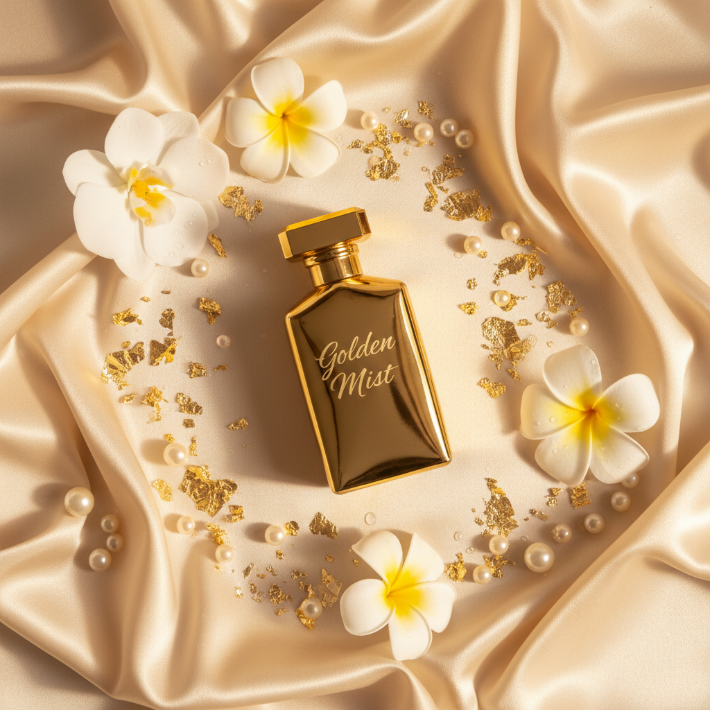 Golden Mist flat lay